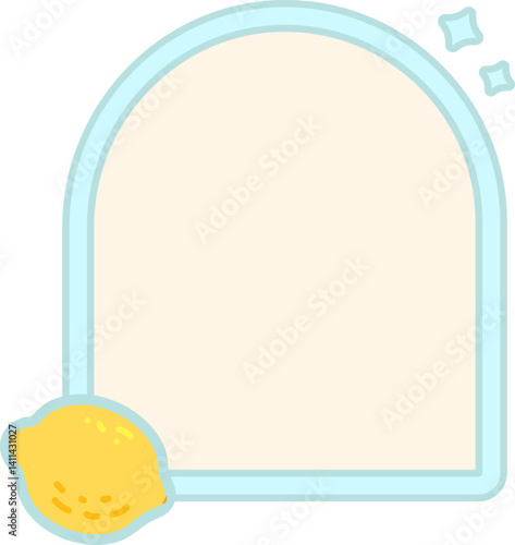 Cute fruit Text box label