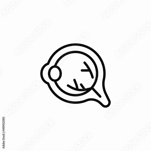 eye anatomy icon sign vector