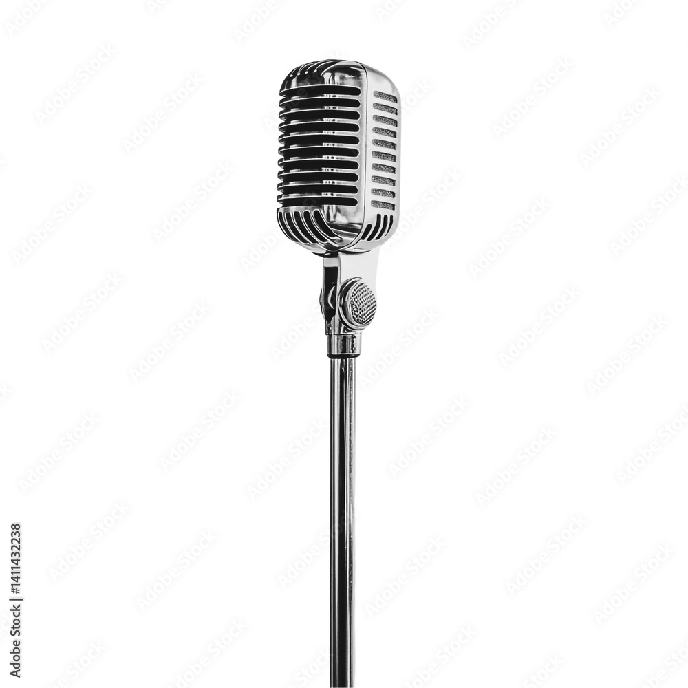 Fototapeta premium microphone isolated on white