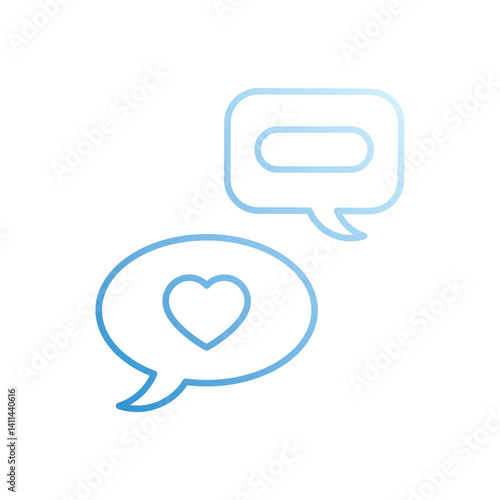 Wallpaper Mural Conversation  vector icon stock illustration Torontodigital.ca