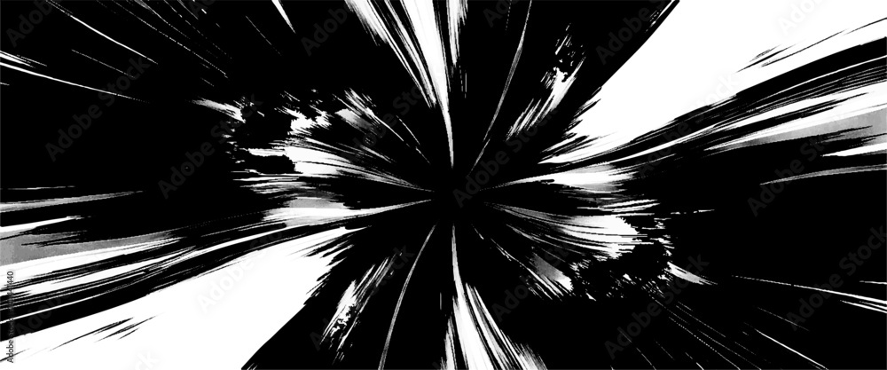 Vector distressed circular starburst texture and black overlay monochrome grunge