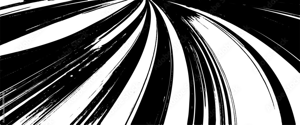 Vector distressed circular starburst texture with dynamic lines