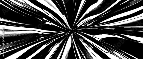Obraz na płótnie Vector distressed circular starburst texture and black overlay monochrome grunge w salonie