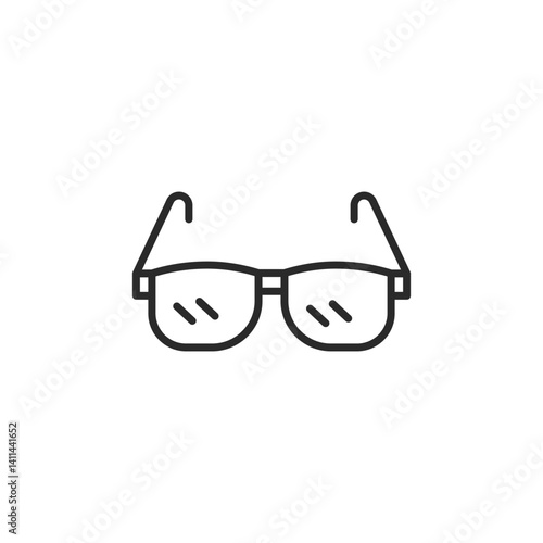 Glasses icon. Simple glasses icon for social media, app, and web design. Vector illustration.