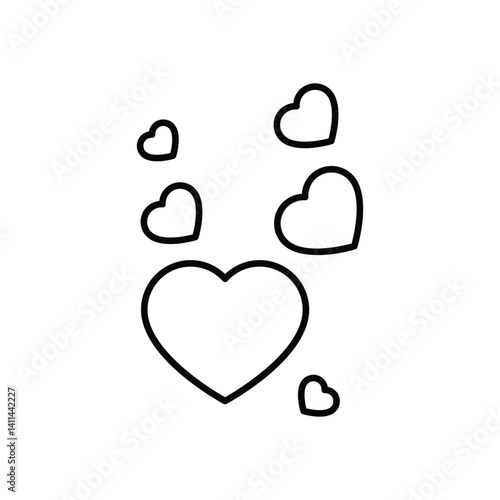 Heart  vector icon stock illustration