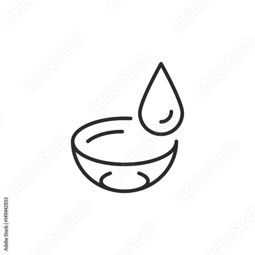 Eye lense icon. Simple eye lense icon for social media, app, and web design. Vector illustration.