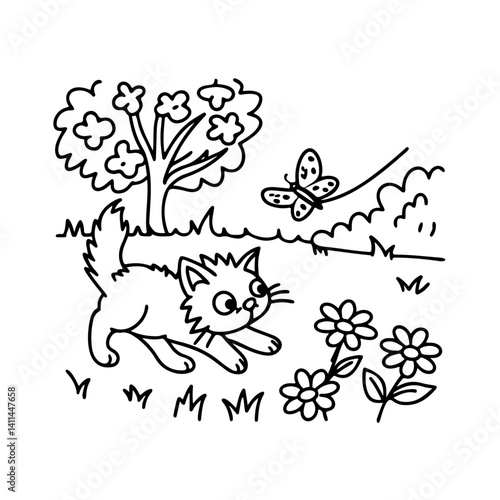 8.5x8.5 coloring pages, bold and easy, black and white, line art, illustration, printable coloring pages, adult coloring book, kids coloring book, simple coloring designs, clean line art, bold outline