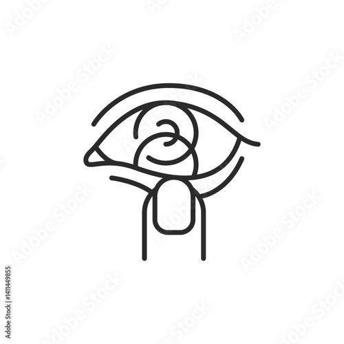 Eye lenses icon. Simple eye lenses icon for social media, app, and web design. Vector illustration.