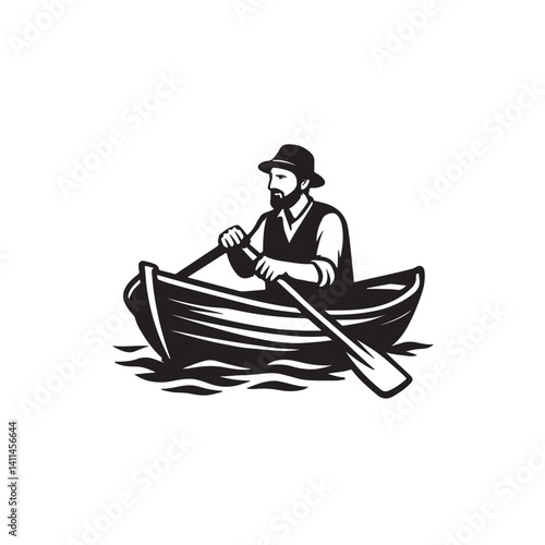 fisherman in a boat