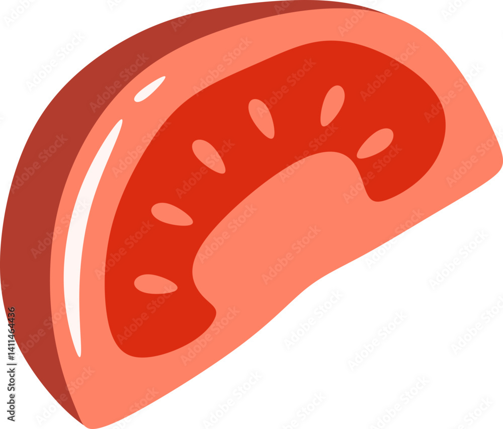 Tomato Slices Illustration Tomato Slices Illustration