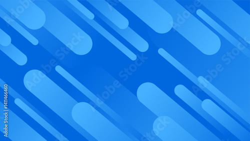Blue Gradient Background Flowing Lines Abstract Art Vector design ideal for banners, covers and ads.