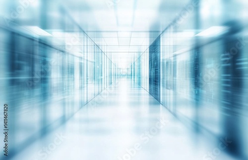 Wallpaper Mural Blurred Modern Corridor with Futuristic Aesthetic and Calming Ambiance
 Torontodigital.ca