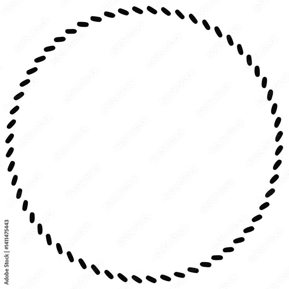 black and white frame made of dots
