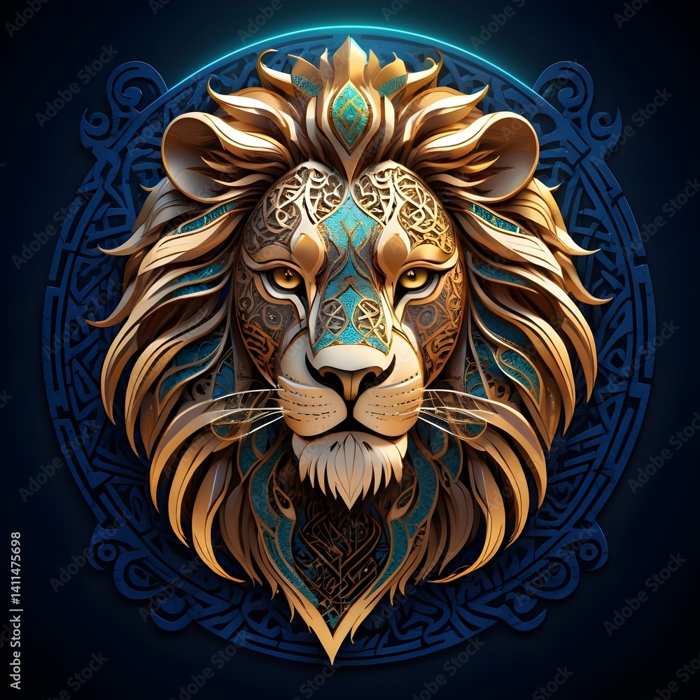 Obraz premium illustration of a lion