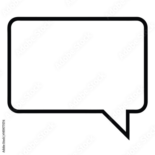 Obraz na płótnie square-shaped speech bubble icon isolated on white w salonie