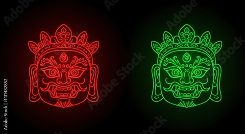 Holographic Paro Tshechu Mask Dance