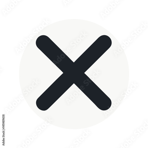 Cross Symbol Icon Representing Cancel or Close Action