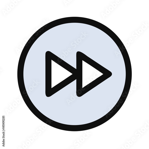Free Download Fast Forward Button Icon Representing Skip or Media Playback Control - GFXLoad