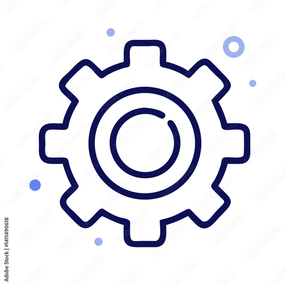 Gear Icon Representing Settings or System Configuration