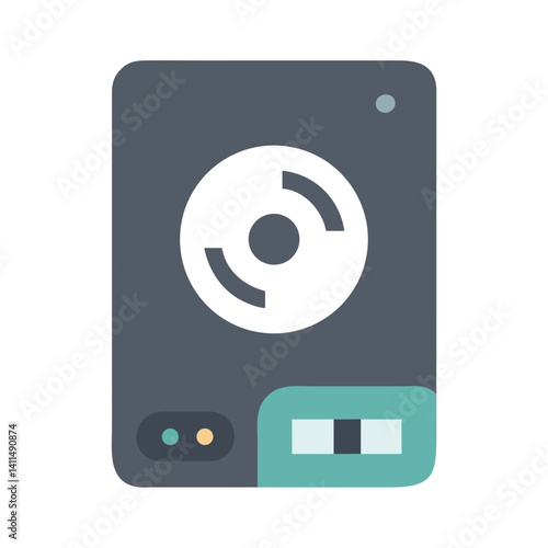 Hard Drive Icon Representing Disk Storage or Data Backup Device