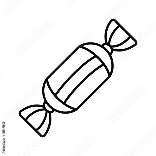 Candy vector Coloring book for kids isolated on white background 