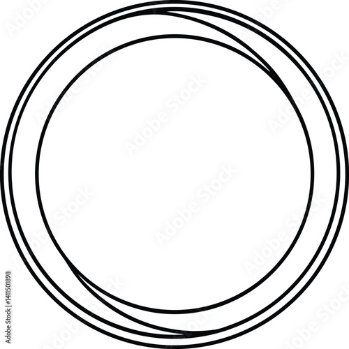 Hoop Outline Icon Line Art | Circle, Ring, Game & Toy Vector Drawing
