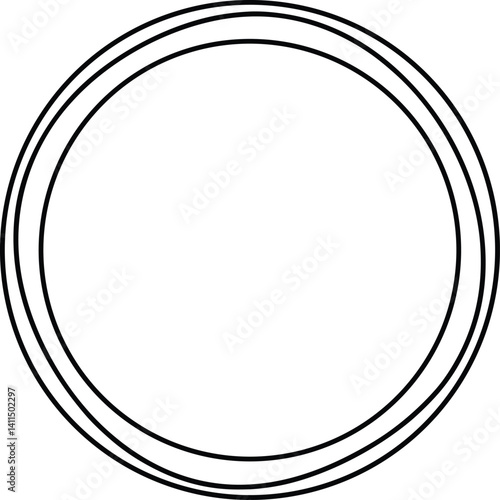 Hoop Outline Icon Line Art | Circle, Ring, Game & Toy Vector Drawing