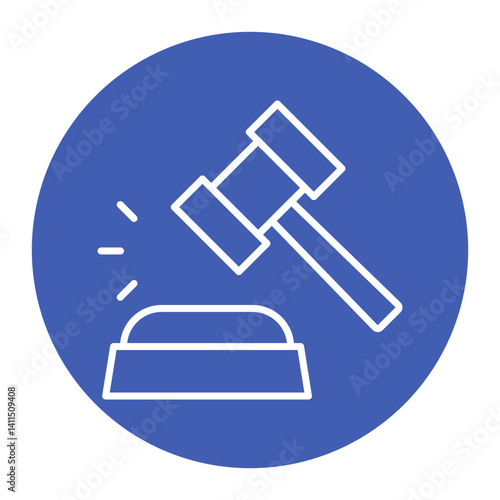 Judge Hammer Icon