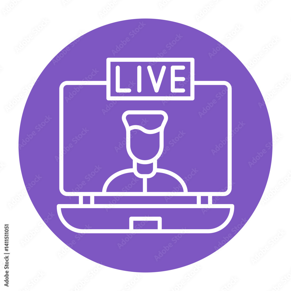 User Live Streaming Icon User Live Streaming Icon
