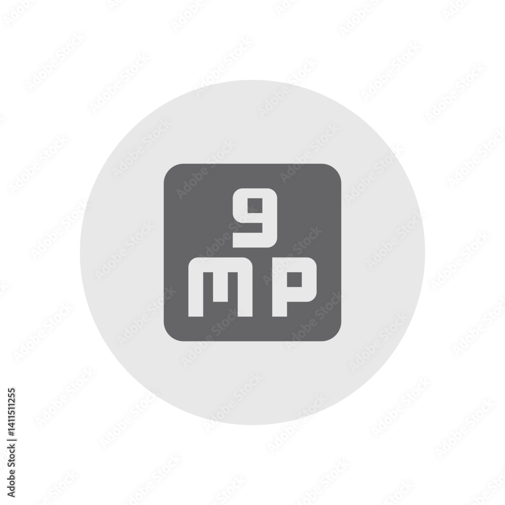 9 Megapixel Icon