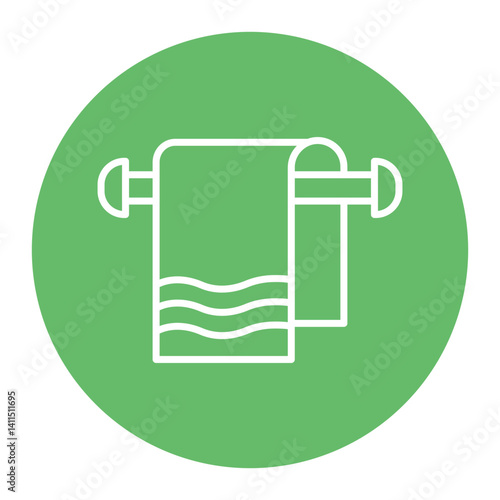 Bath Towel Icon