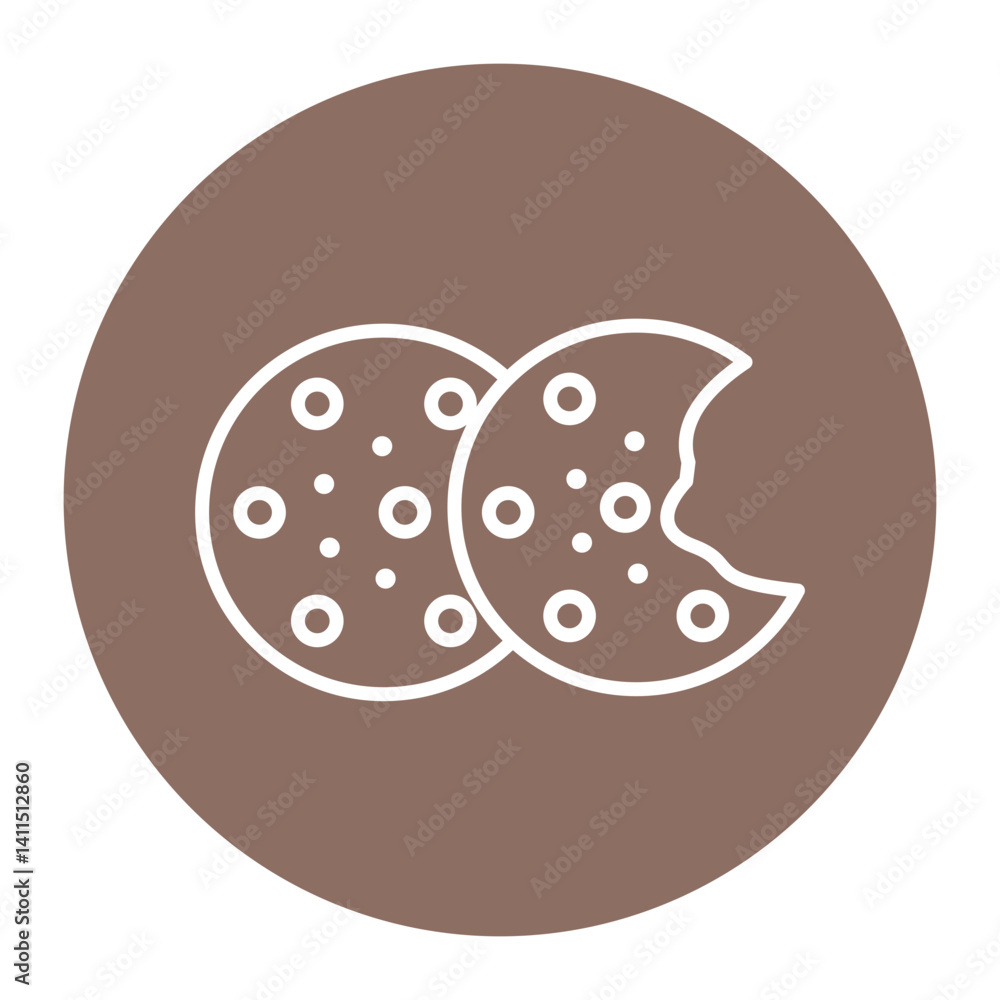 Fototapeta premium Cookies Icon