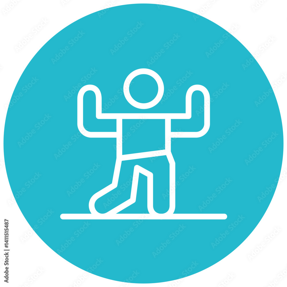Mountain Pose Upward Icon Mountain Pose Upward Icon
