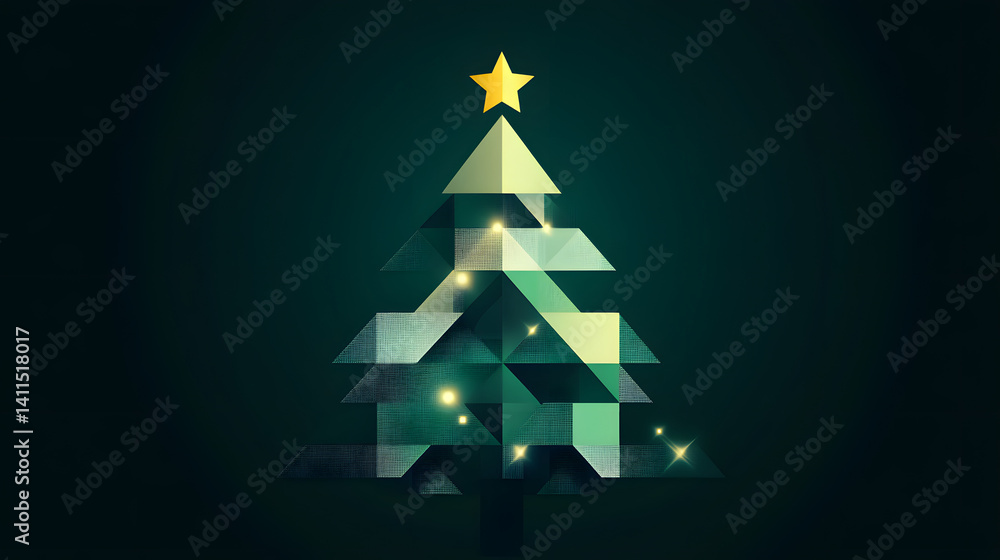 Fototapeta premium Minimalist Christmas，christmas, decoration, christmas tree,holiday, xmas,winter, decorations, celebration, presents,gift, Santa Claus，ornaments，new year，december，seasonal，gift