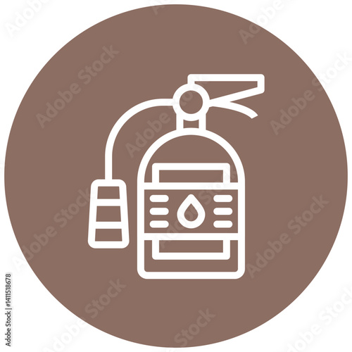 Canvas Print Fire Extinguisher Icon