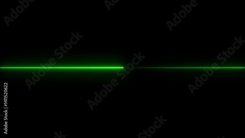 Wallpaper Mural neon line animation moving from right to left on black screen. Torontodigital.ca