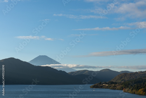 Wallpaper Mural View of Mount Fuji and Lake Ashi  from Onshi Hakone Park in Hakone, Japan Torontodigital.ca