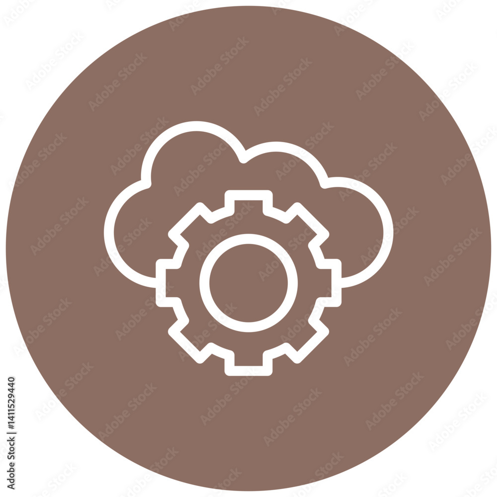 Cloud Settings Icon Cloud Settings Icon