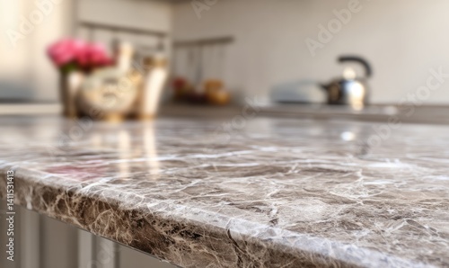 Kitchen countertop, marble
