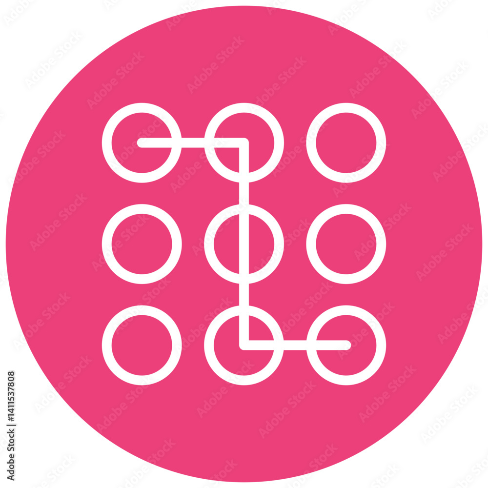 Pattern Recognition Vector Icon Pattern Recognition Vector Icon