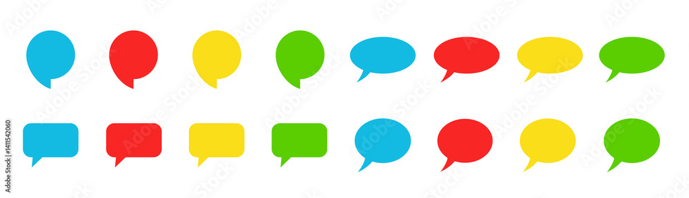 Comment icon speech bubble symbol. Speech bubble collection . Cloud speech bubbles collection. Black speech bubble . Vector illustration Comment icon speech bubble symbol. Speech bubble collection . Cloud speech bubbles collection. Black speech bubble . Vector illustration