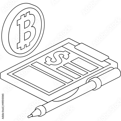 Financial Contract Icon