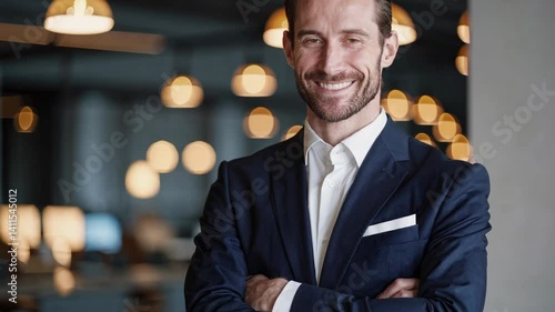 The Confident Businessman Smiling