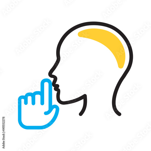 Vector multi color icon for Discretion
