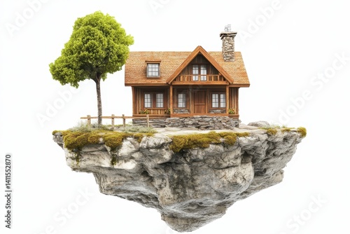 house isolated on white background