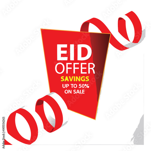 Eid special offer banner design.