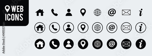 Contact icon vector outline style stock illustration silhouette stock illustration .