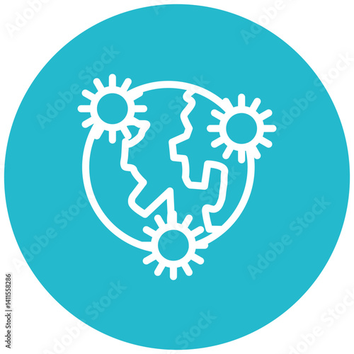 Pandemic Globe Icon
