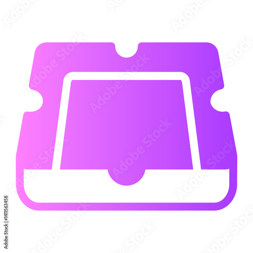 Ashtray  gradient icon