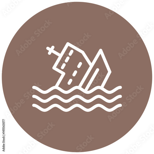 Ship Sinking Icon